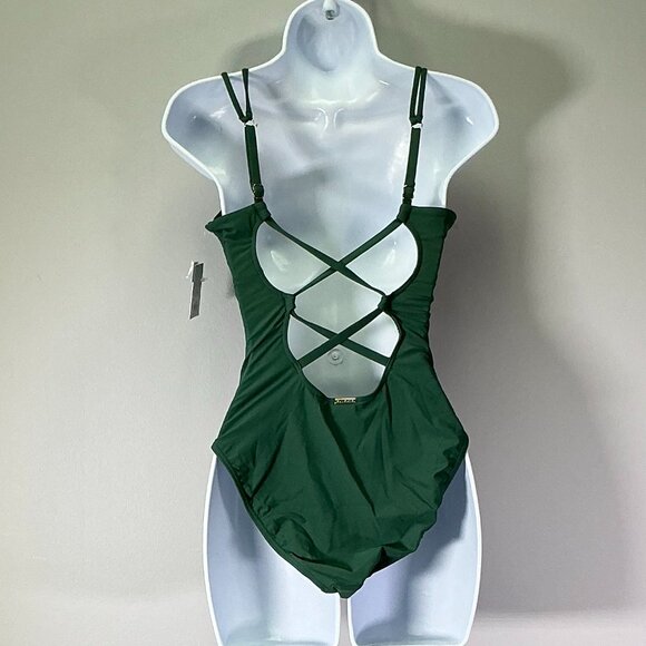 Sunsets Veronica Women's Size S Green One-Piece Swimsuit NWT - Picture 2 of 3